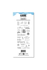 LES ATELIERS DE KARINE LES ATELIERS DE KARINE POÉSIE HIVERNALE ESPRIT DES FÊTES CLEAR STAMP SET