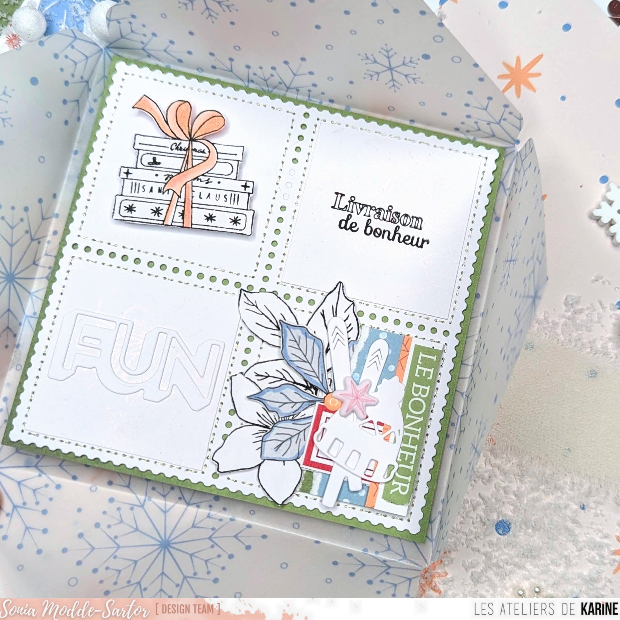 LES ATELIERS DE KARINE LES ATELIERS DE KARINE POÉSIE HIVERNALE ESPRIT DES FÊTES CLEAR STAMP SET
