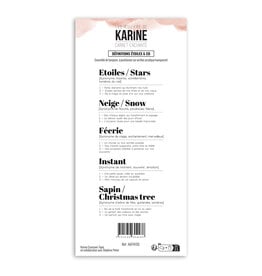 LES ATELIERS DE KARINE LES ATELIERS DE KARINE CARNET ENCHANTÉ DÉFINITIONS ÉTOILES & CO CLEAR STAMP SET