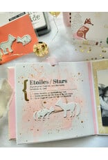 LES ATELIERS DE KARINE LES ATELIERS DE KARINE CARNET ENCHANTÉ DÉFINITIONS ÉTOILES & CO CLEAR STAMP SET