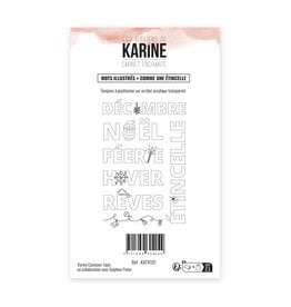 LES ATELIERS DE KARINE LES ATELIERS DE KARINE CARNET ENCHANTÉ COMME UNE ÉTINCELLE CLEAR STAMP SET