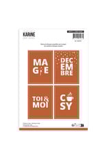 LES ATELIERS DE KARINE LES ATELIERS DE KARINE CARNET ENCHANTÉ CARTES À CRÉER MAGIE DIE SET
