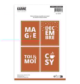 LES ATELIERS DE KARINE LES ATELIERS DE KARINE CARNET ENCHANTÉ CARTES À CRÉER MAGIE DIE SET