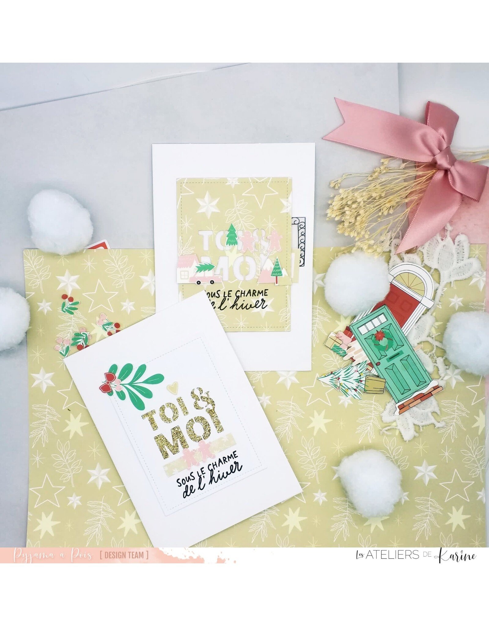 LES ATELIERS DE KARINE LES ATELIERS DE KARINE CARNET ENCHANTÉ CARTES À CRÉER MAGIE DIE SET