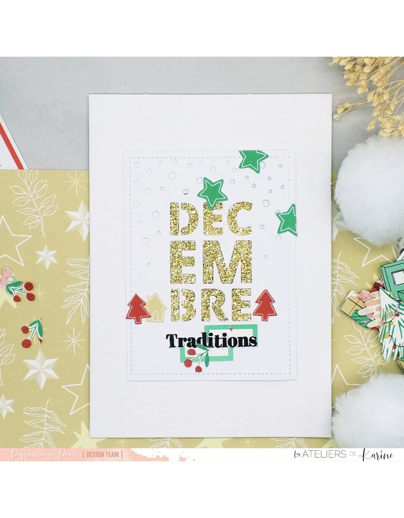 LES ATELIERS DE KARINE LES ATELIERS DE KARINE CARNET ENCHANTÉ CARTES À CRÉER MAGIE DIE SET