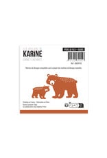 LES ATELIERS DE KARINE LES ATELIERS DE KARINE CARNET ENCHANTÉ PÈRE & FILS OURS DIE SET