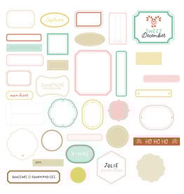 LES ATELIERS DE KARINE LES ATELIERS DE KARINE CARNET ENCHANTÉ PAPIER ÉTIQUETTES DIE CUTS