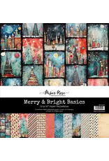 PAPER ROSE PAPER ROSE MERRY AND BRIGHT 12x12 BASICS PAPER COLLECTION