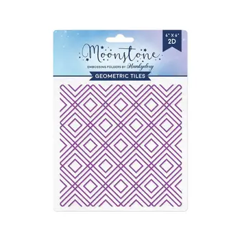 HUNKYDORY CRAFTS LTD. HUNKYDORY MOONSTONE GEOMETRIC TILES EMBOSSING FOLDER