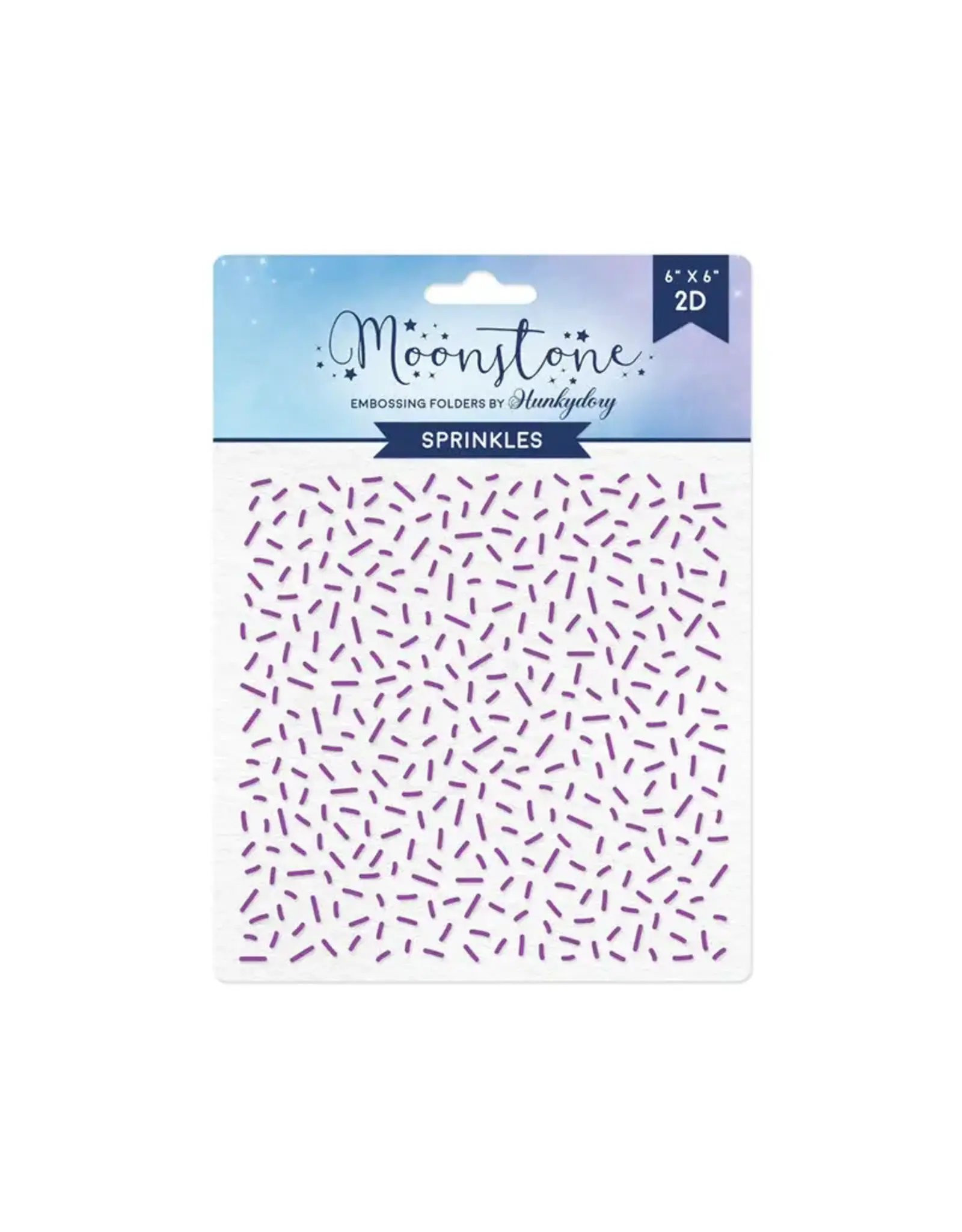 HUNKYDORY CRAFTS LTD. HUNKYDORY MOONSTONE SPRINKLES EMBOSSING FOLDER