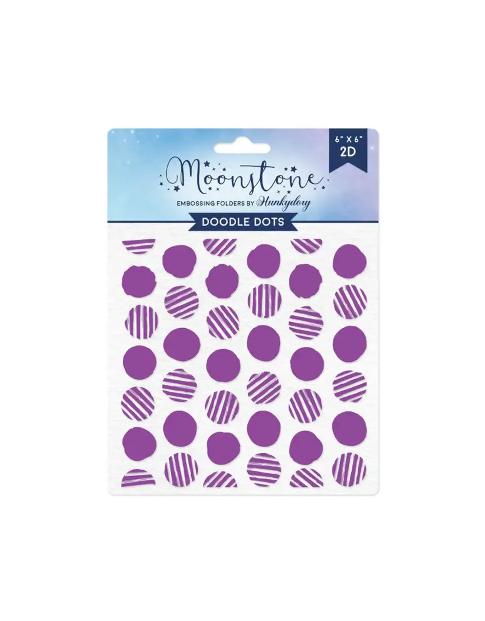 HUNKYDORY CRAFTS LTD. HUNKYDORY MOONSTONE DOODLE DOTS EMBOSSING FOLDER