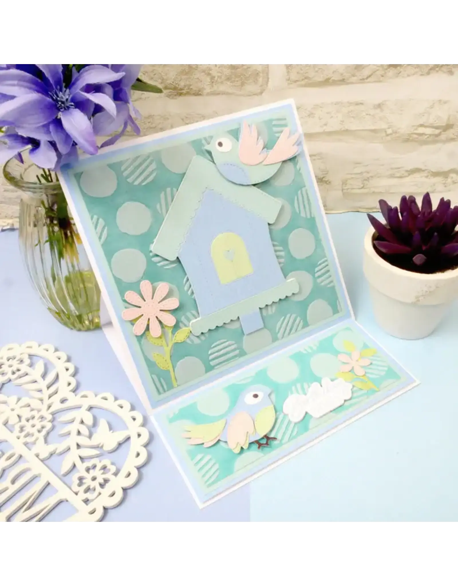 HUNKYDORY CRAFTS LTD. HUNKYDORY MOONSTONE DOODLE DOTS EMBOSSING FOLDER