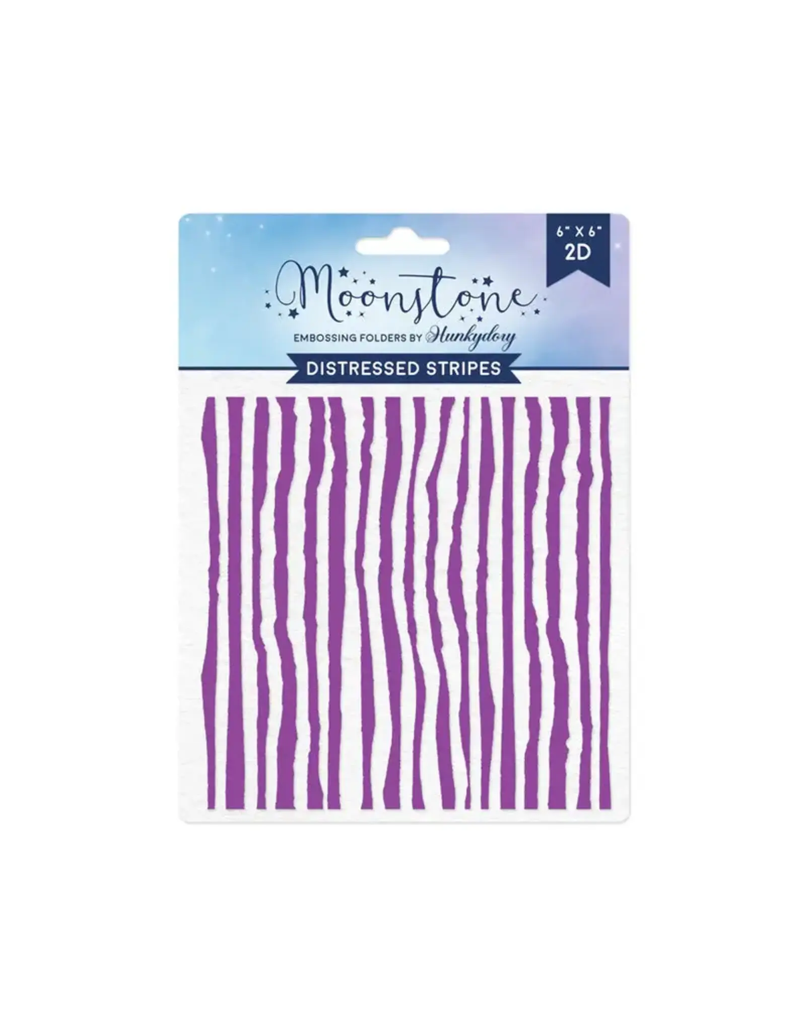 HUNKYDORY CRAFTS LTD. HUNKYDORY MOONSTONE DISTRESSED STRIPES EMBOSSING FOLDER