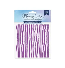 HUNKYDORY CRAFTS LTD. HUNKYDORY MOONSTONE DISTRESSED STRIPES EMBOSSING FOLDER