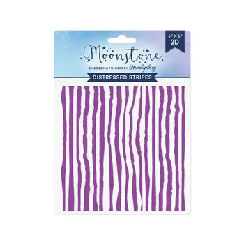 HUNKYDORY CRAFTS LTD. HUNKYDORY MOONSTONE DISTRESSED STRIPES EMBOSSING FOLDER