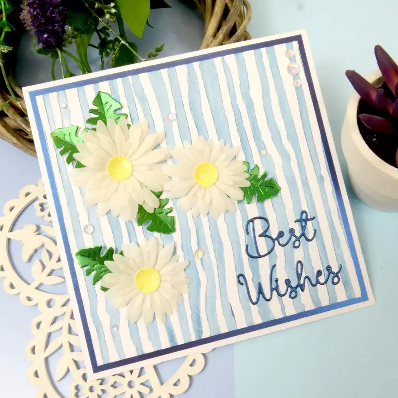 HUNKYDORY CRAFTS LTD. HUNKYDORY MOONSTONE DISTRESSED STRIPES EMBOSSING FOLDER