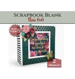 CRAFTREAT CRAFTREAT SCRAPBOOK BLANK 6x6 PRECUT ALBUM BASE WHITE AND IVORY