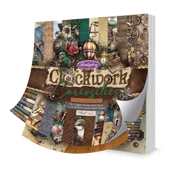 HUNKYDORY CRAFTS LTD. HUNKYDORY CLOCKWORK CURIOSITIES 8x8 PAPER PAD