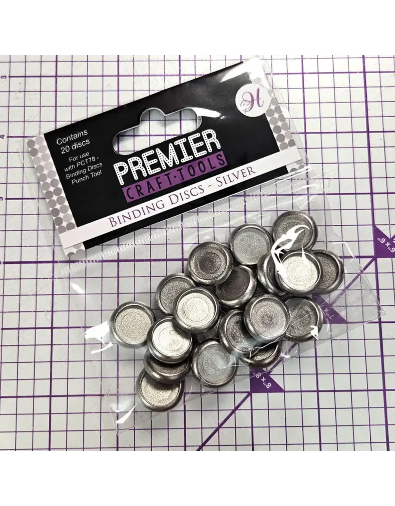 HUNKYDORY CRAFTS LTD. HUNKYDORY PREMIER CRAFT TOOLS BINDING DISCS - SILVER