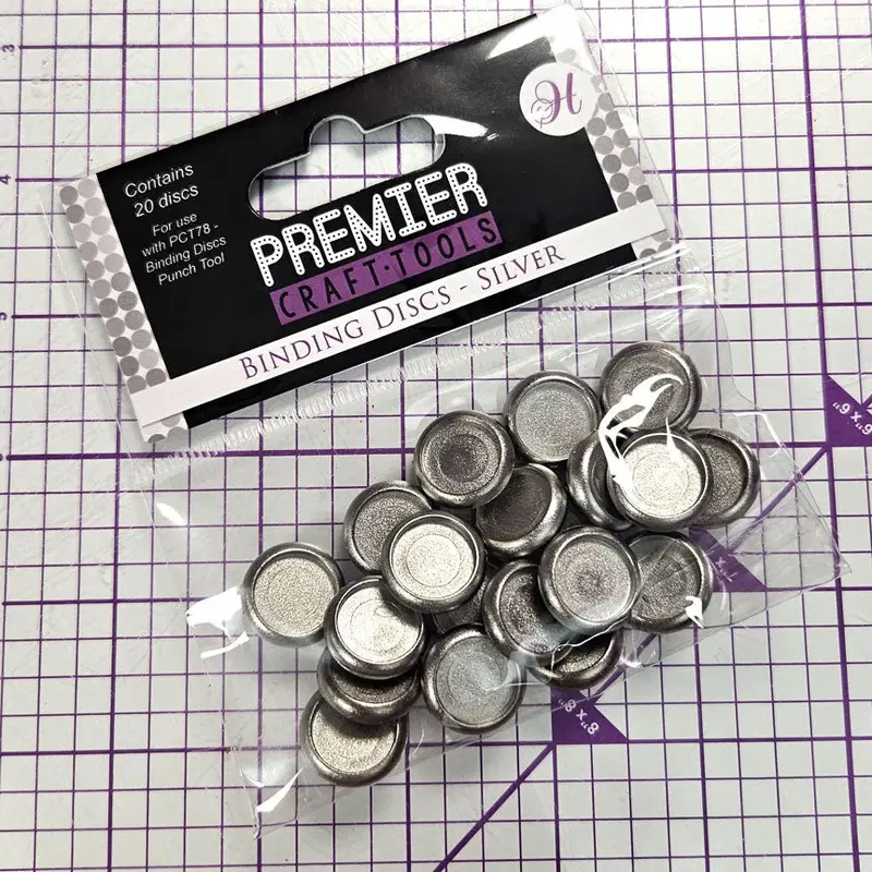 HUNKYDORY CRAFTS LTD. HUNKYDORY PREMIER CRAFT TOOLS BINDING DISCS - SILVER
