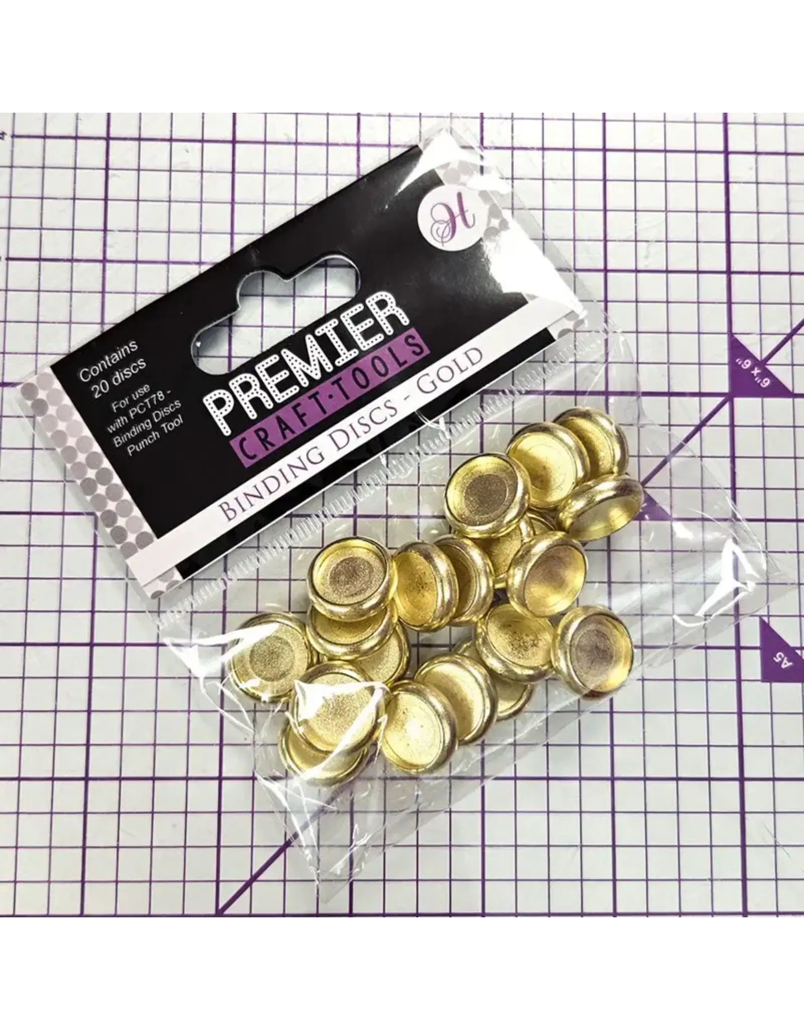 HUNKYDORY CRAFTS LTD. HUNKYDORY PREMIER CRAFT TOOLS BINDING DISCS - GOLD