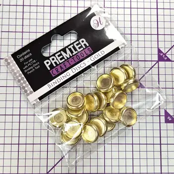 HUNKYDORY CRAFTS LTD. HUNKYDORY PREMIER CRAFT TOOLS BINDING DISCS - GOLD