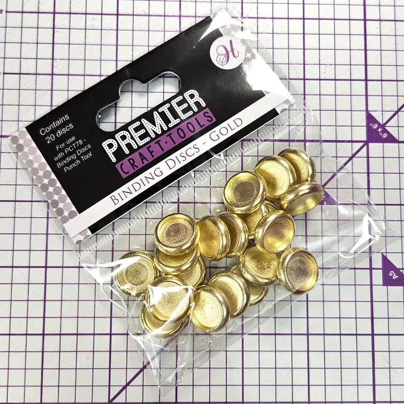 HUNKYDORY CRAFTS LTD. HUNKYDORY PREMIER CRAFT TOOLS BINDING DISCS - GOLD