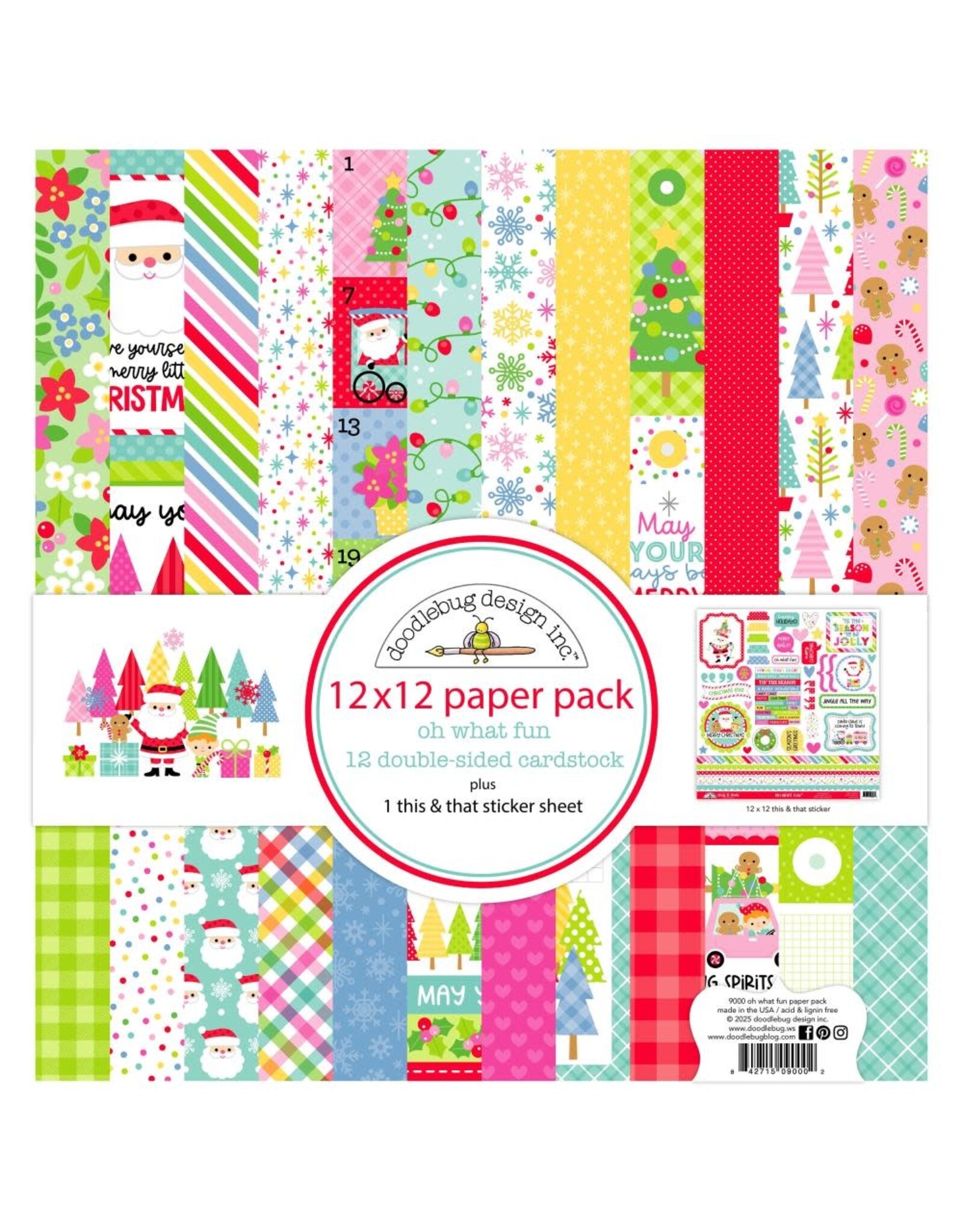 DOODLEBUG DESIGN DOODLEBUG OH WHAT FUN 12x12 PAPER PACK