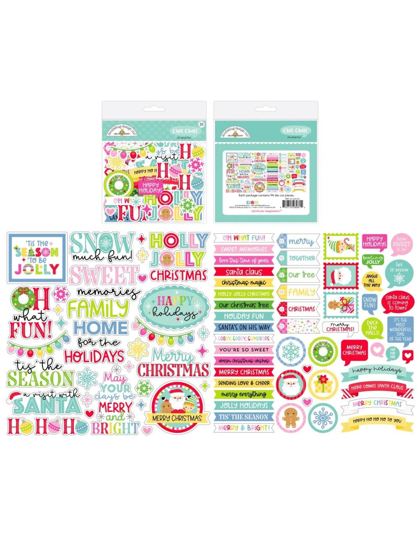 DOODLEBUG DESIGN DOODLEBUG OH WHAT FUN CHIT CHAT DIE-CUTS