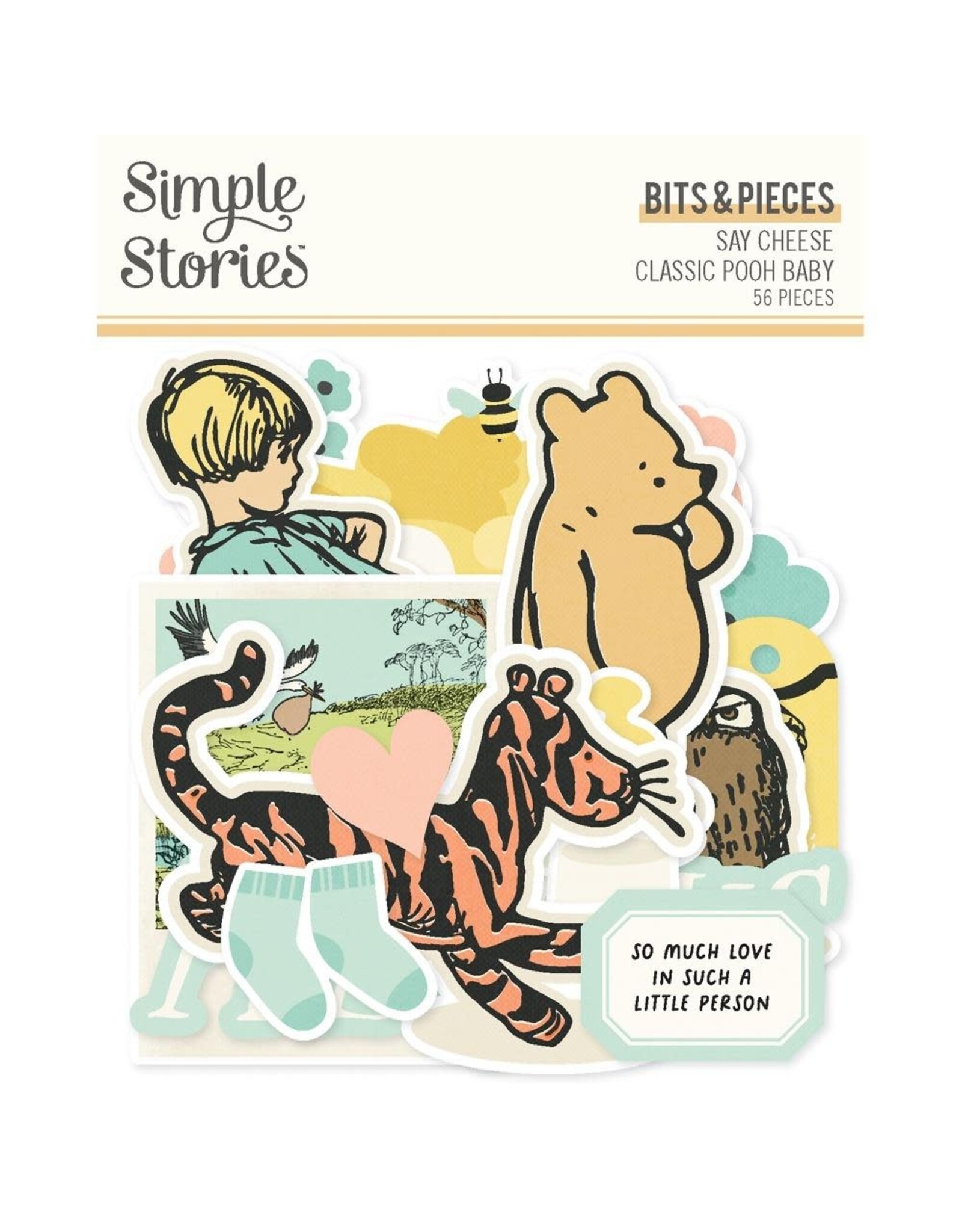 SIMPLE STORIES SIMPLE STORIES CLASSIC POOH BABY BITS & PIECES 56/PK
