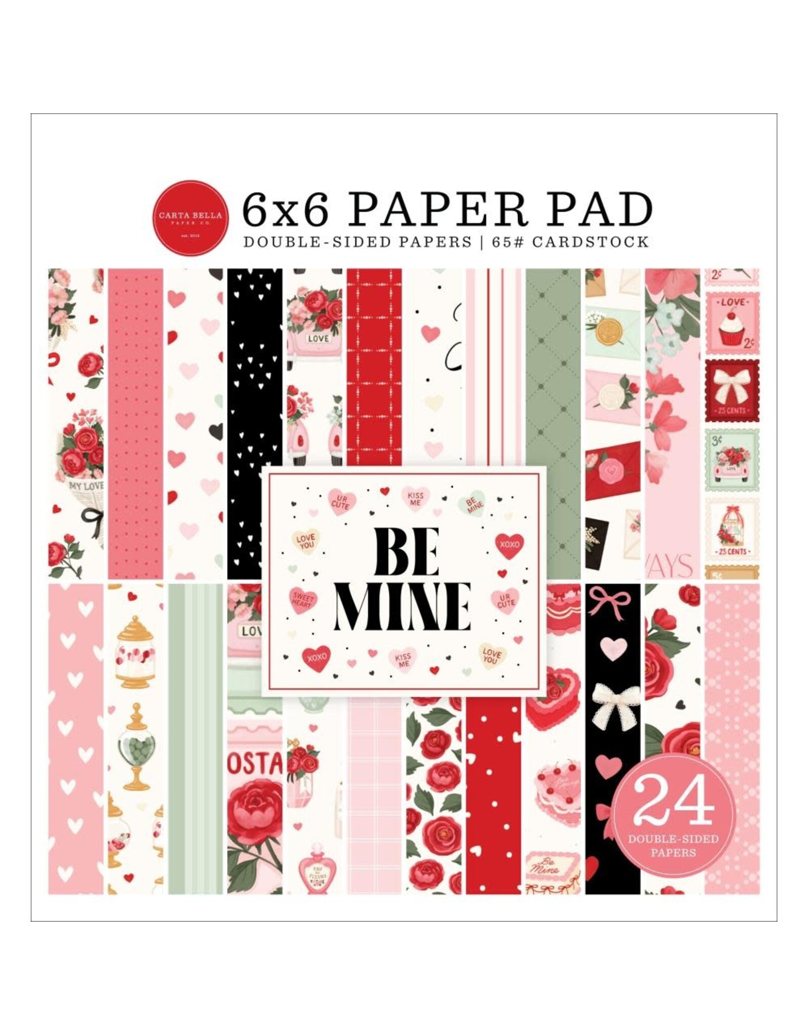 CARTA BELLA CARTA BELLA BE MINE 6x6 PAPER PAD