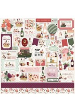 CARTA BELLA CARTA BELLA WINE ELEMENTS 12x12 CARDSTOCK STICKERS