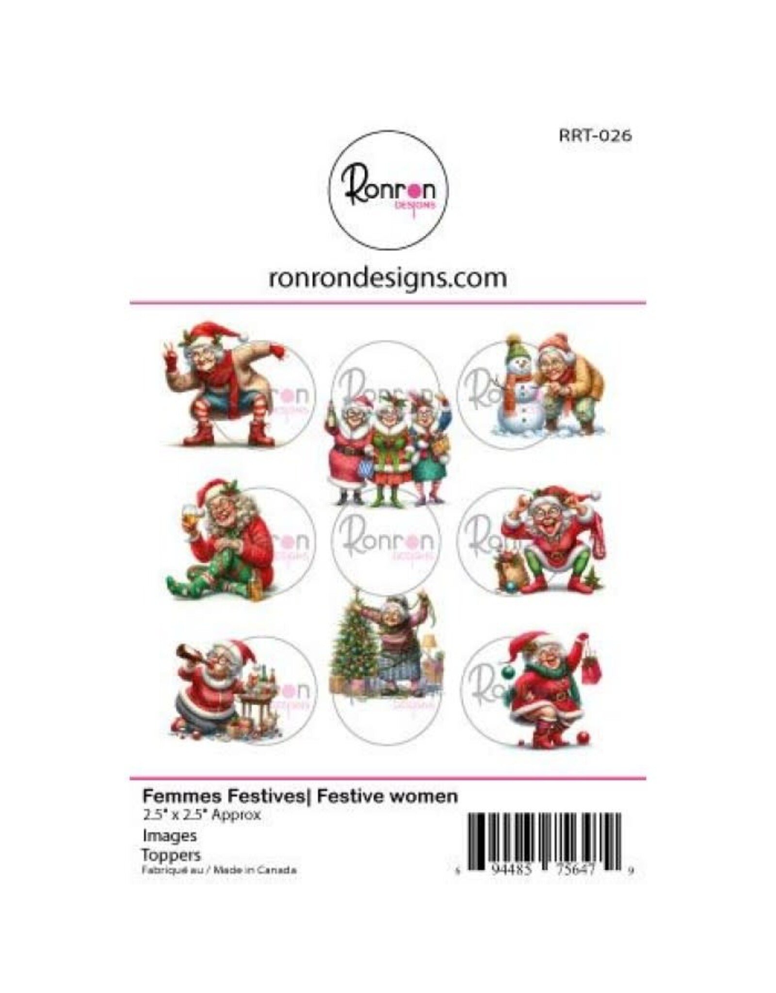 RONRON DESIGNS RONRON DESIGNS FEMMES FESTIVES TOPPERS