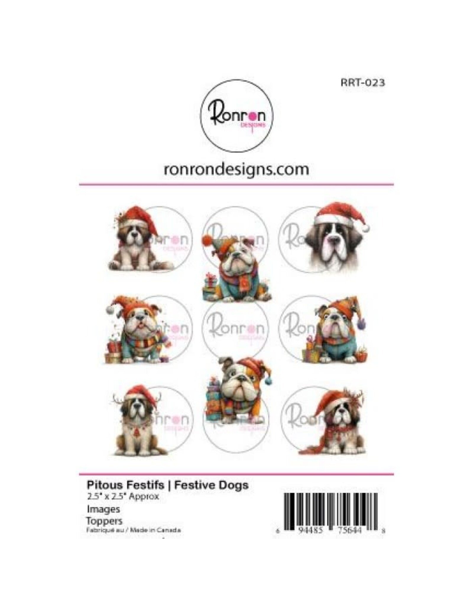 RONRON DESIGNS RONRON DESIGNS PITOUS FESTIFS TOPPERS