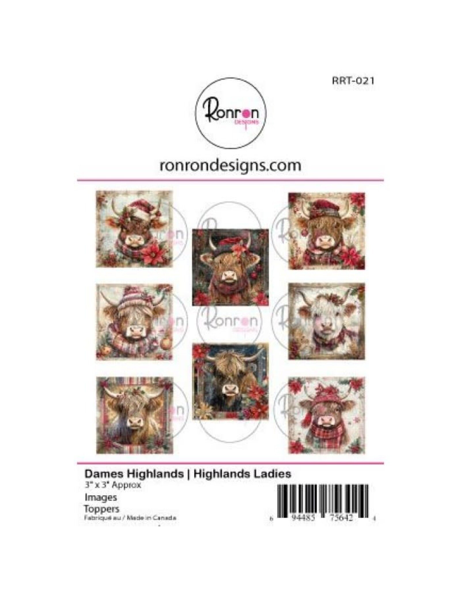 RONRON DESIGNS RONRON DESIGNS DAMES HIGHLANDS TOPPERS