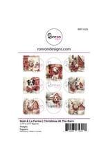 RONRON DESIGNS RONRON DESIGNS NOËL À LA FERME TOPPERS