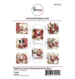 RONRON DESIGNS RONRON DESIGNS NOËL À LA FERME TOPPERS