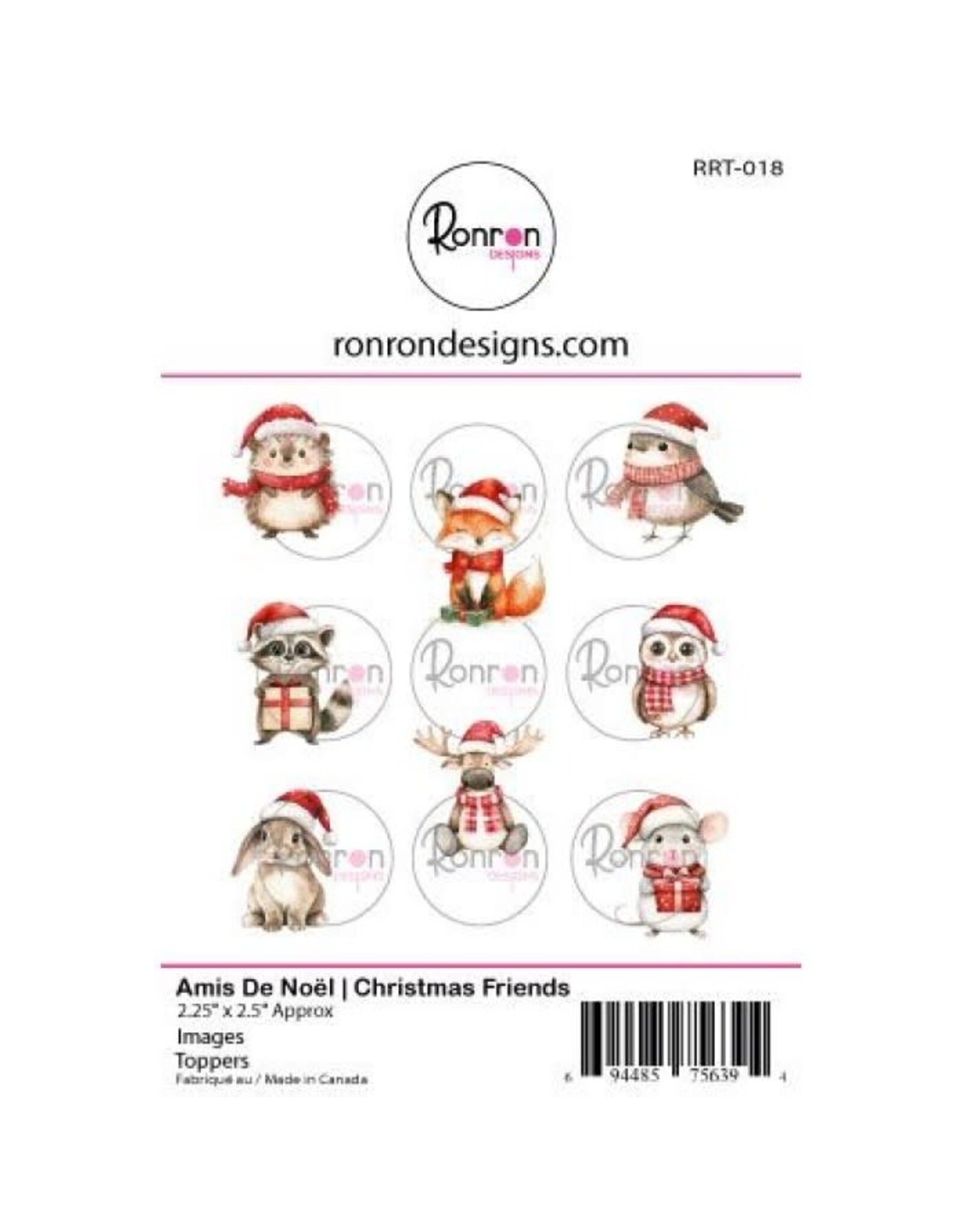 RONRON DESIGNS RONRON DESIGNS AMIS DE NOËL TOPPERS
