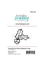 RONRON DESIGNS RONRON DESIGNS FEUILLE DE GUI GRAND FOAM STAMP