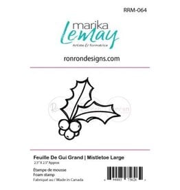 RONRON DESIGNS RONRON DESIGNS FEUILLE DE GUI GRAND FOAM STAMP