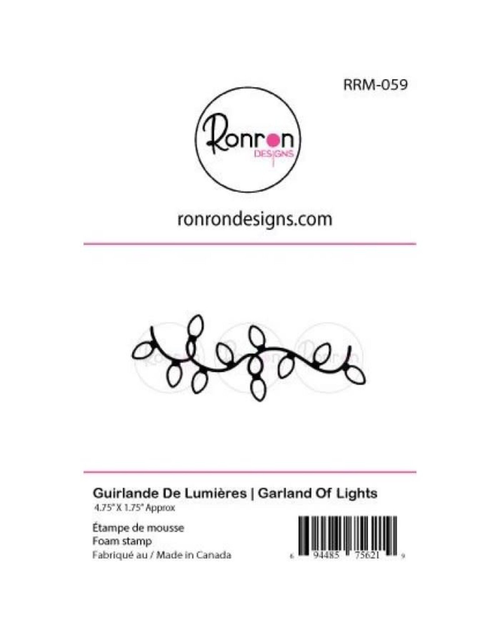 RONRON DESIGNS RONRON DESIGNS GUIRLANDE DE LUMIÈRES FOAM STAMP
