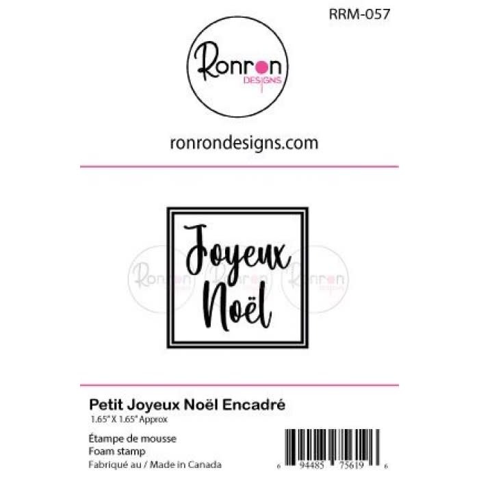 RONRON DESIGNS RONRON DESIGNS PETIT JOYEUX NOËL ENCADRÉ FOAM STAMP