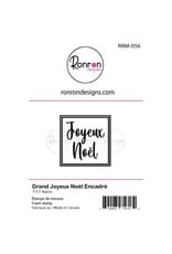 RONRON DESIGNS RONRON DESIGNS GRAND JOYEUX NOËL ENCADRÉ FOAM STAMP