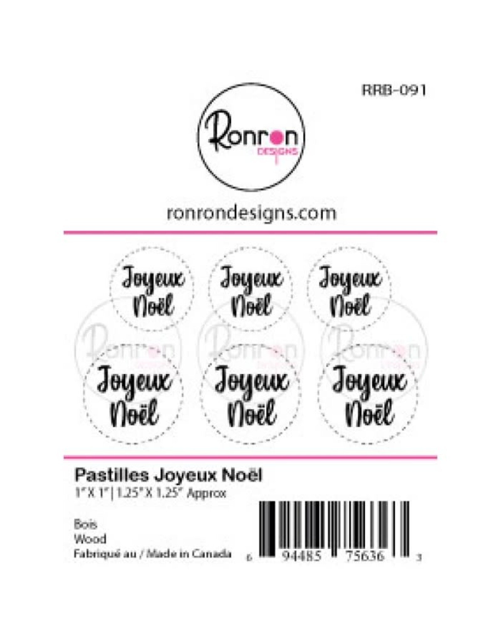 RONRON DESIGNS RONRON DESIGNS JOYEUX NOËL WOOD PIECES