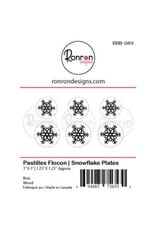 RONRON DESIGNS RONRON DESIGNS PASTILLES FLOCON WOOD PIECES
