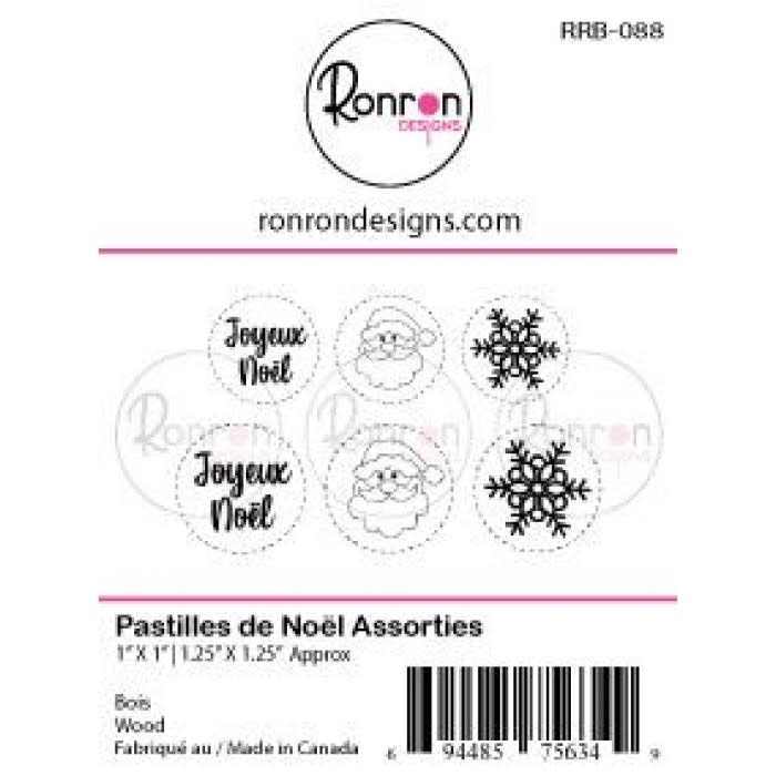 RONRON DESIGNS RONRON DESIGNS PASTILLES DE NOËL ASSORTIES WOOD PIECES
