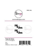 RONRON DESIGNS RONRON DESIGNS FAIS UN VOEU WOOD PIECES