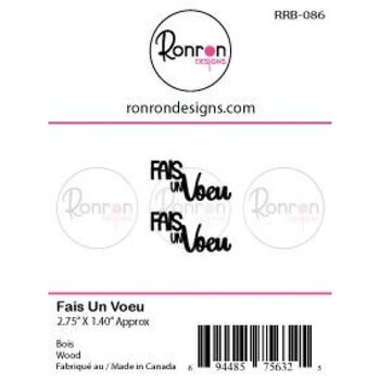 RONRON DESIGNS RONRON DESIGNS FAIS UN VOEU WOOD PIECES