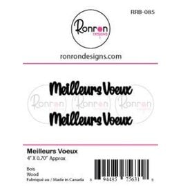 RONRON DESIGNS RONRON DESIGNS MEILLEURS VOEUX WOOD PIECES