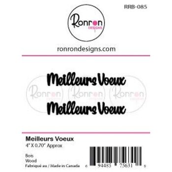 RONRON DESIGNS RONRON DESIGNS MEILLEURS VOEUX WOOD PIECES